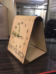 SKYLED Table Clock with Laser Logo