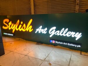 STYLISH ART GALLERY Project Done by ZAA Enterprises - BACK LIGHT BOARD-4